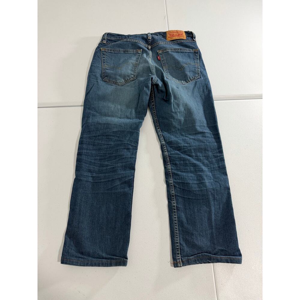 Levi's 514 Straight Fit Jeans Men's 30x30 Medium Blue Wash Faded Denim